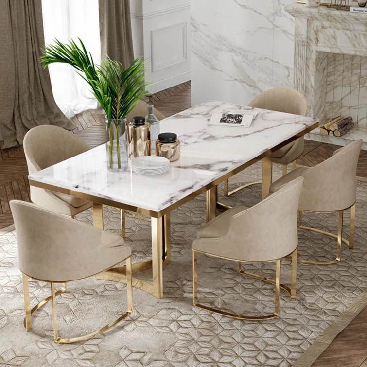 29.5”H x 70.8”L x 35.4”W 7 - Piece Double Pedestal Dining Set (Incomplete, Box 4/4 Only)