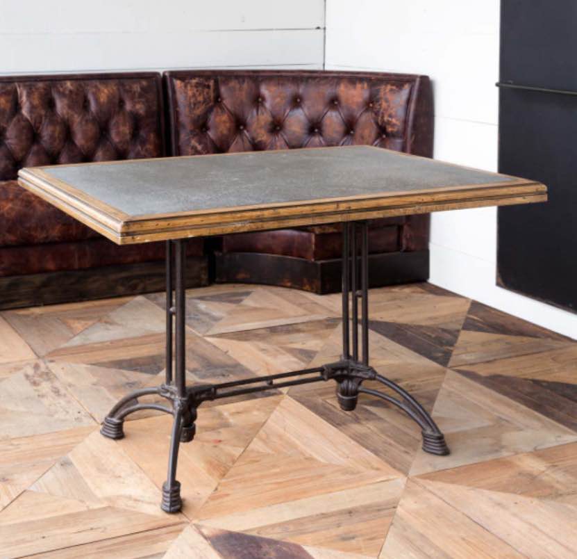 Zinc Top Café Table(incomplete base only)