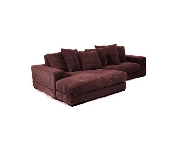 Plunge Dark Brown Sectional (incomplete) chaise only