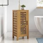 Ayden Solid Bamboo Wood 29" Tall Bathroom Cabinet