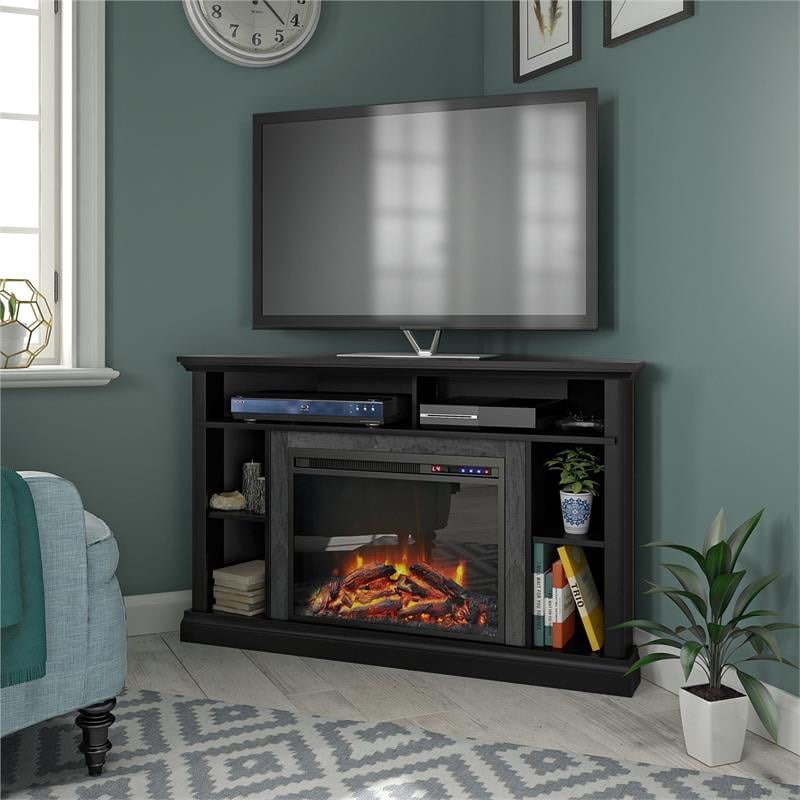 Electric Corner Fireplace for TVs up to 50"