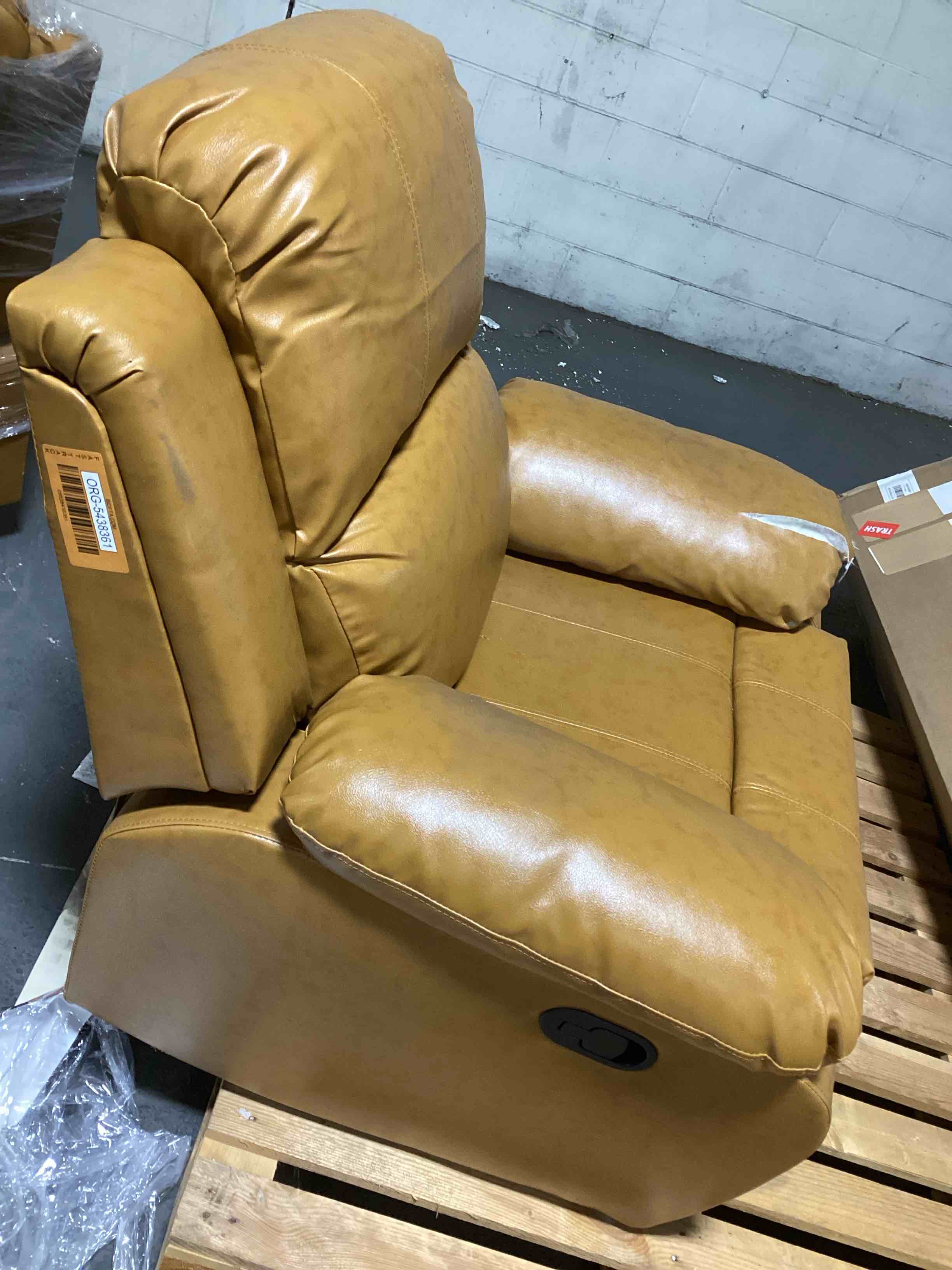 SIENWIEY Leather Recliner Chair for Living Room, Leather Reclining