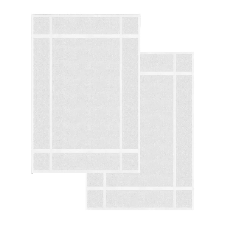 17" W x 24" L Reeti Bath Mat - for Bathroom Floor - Highly Absorbent - Machine Washable (Set of 2)