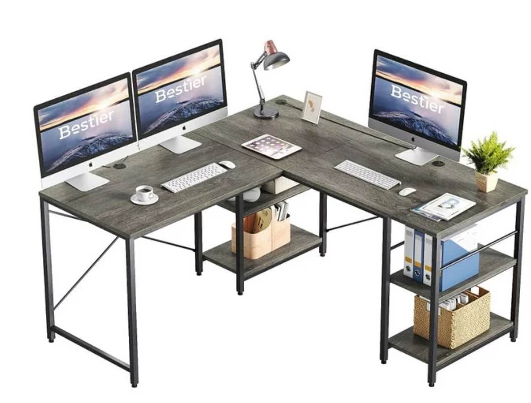 deontrae L-shaped desk (incomplete box 3 of 3 only - missing box 1 & 2)