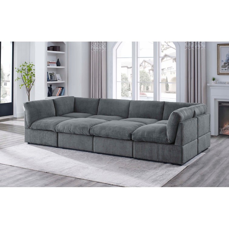 arvill 8 piece upholstered sectional 