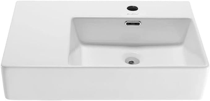 Swiss Madison SM-WS323 St. Tropez Wall Hung Sink with Right Side Faucet Mount