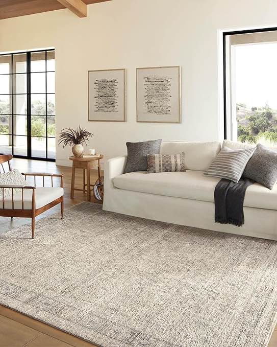 Loloi Amber Lewis x Loloi Alie Collection ALE-03 Taupe/Dove 9’ 6” X 13’ 1” area Rug