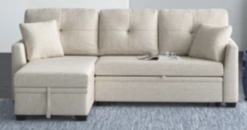 AREEBE 3 PIECE UPHOLSTERED SECTIONAL  1 of 3 only. incomplete 