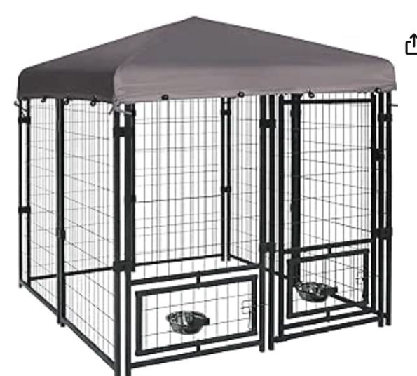 4-5x4-5-ft-metal-dog-kennel-outdoor-with-roof-and-rotating-feeding