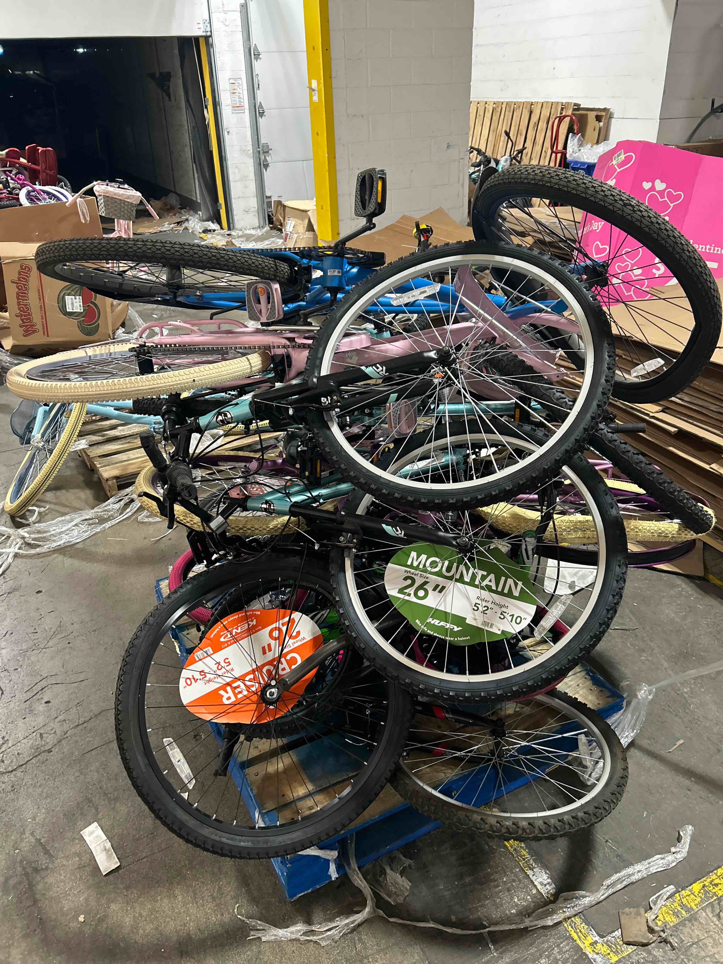 assorted bikes