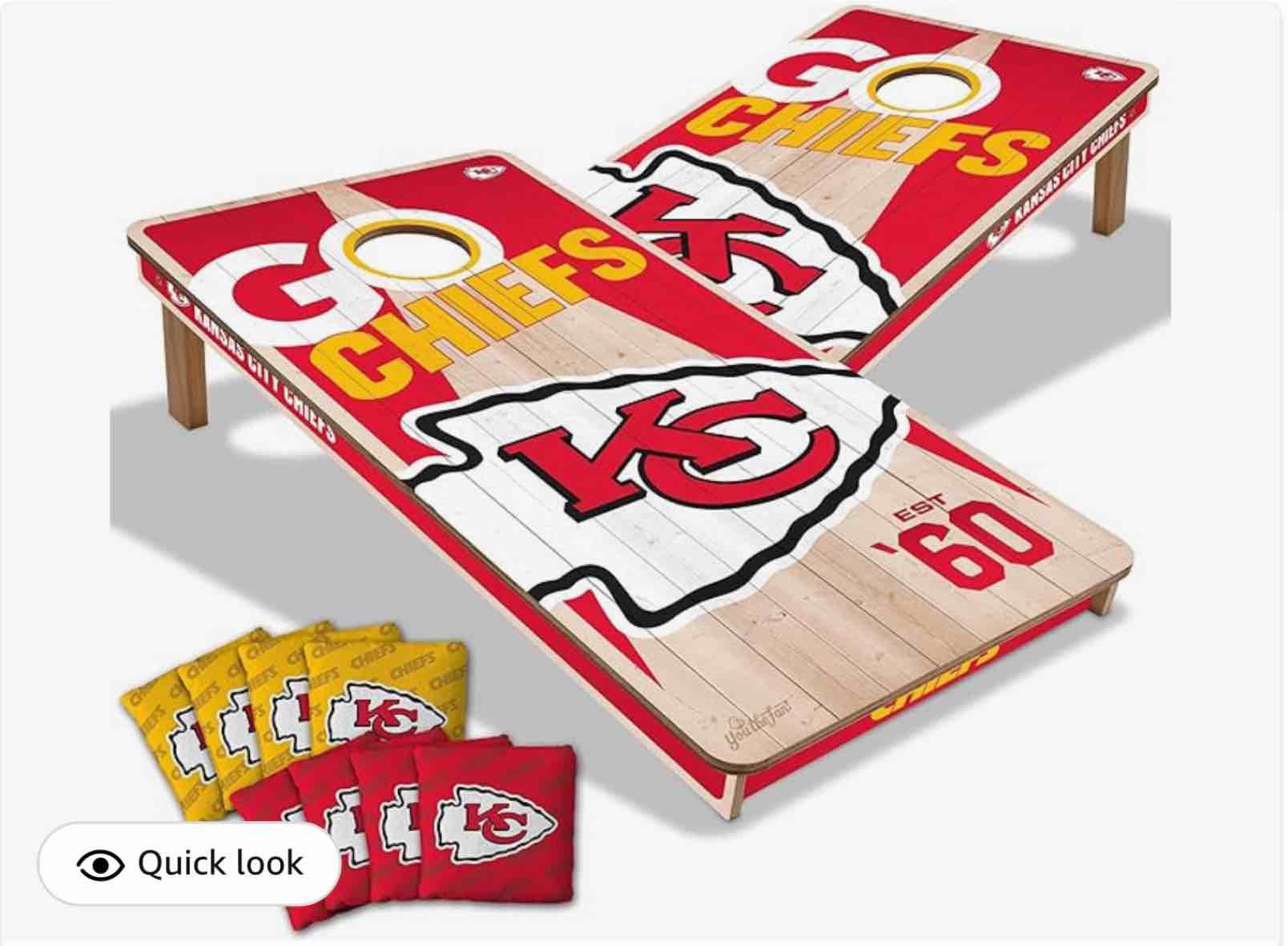 YouTheFan NFL 2’ x 4’ Cornhole Game