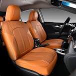 doogo seat covers orange leather 