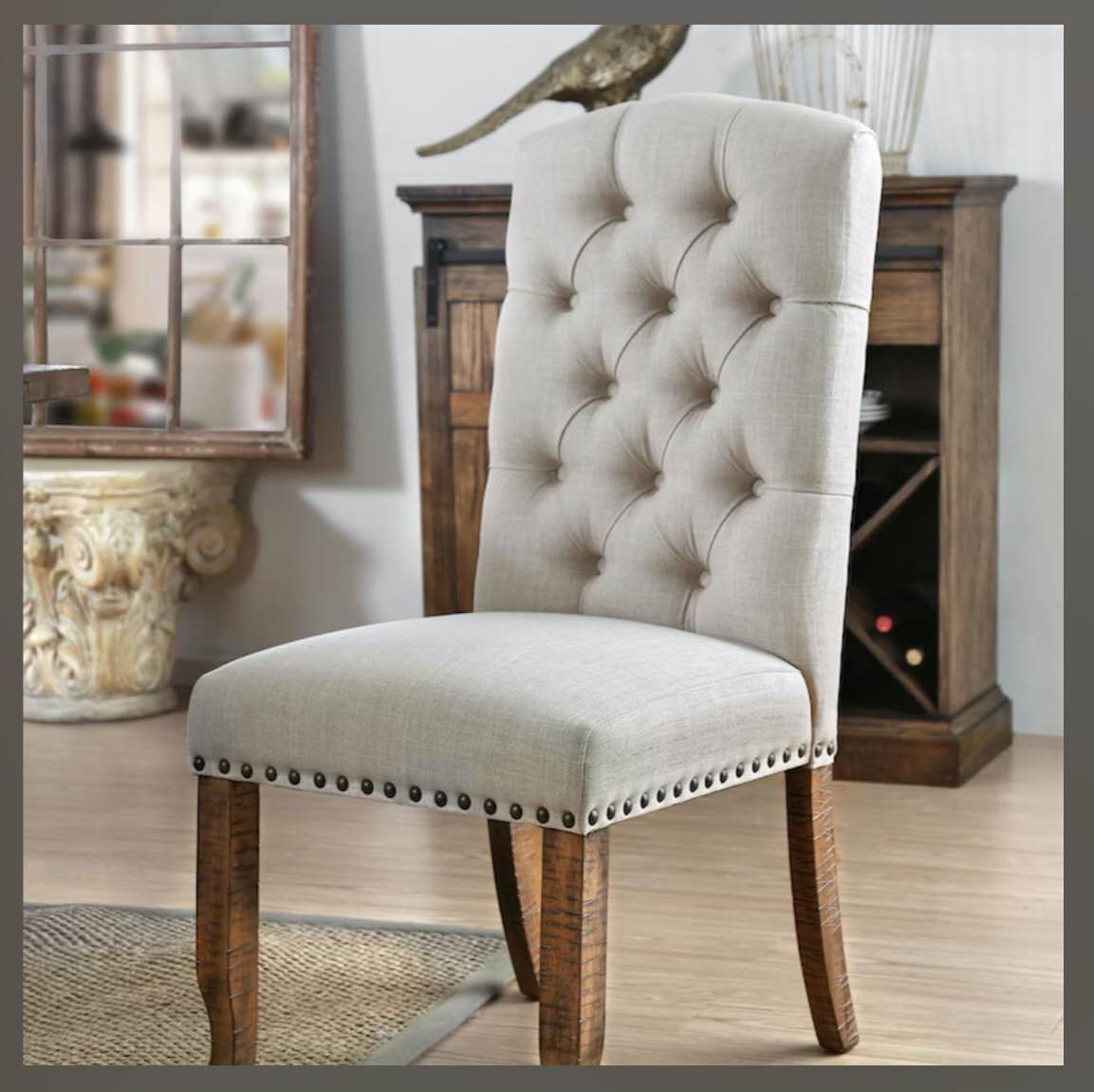 Furniture of America Casual Dining Side Chair (2/Ctn) CM3829F-SC-2PK at Furniture Market