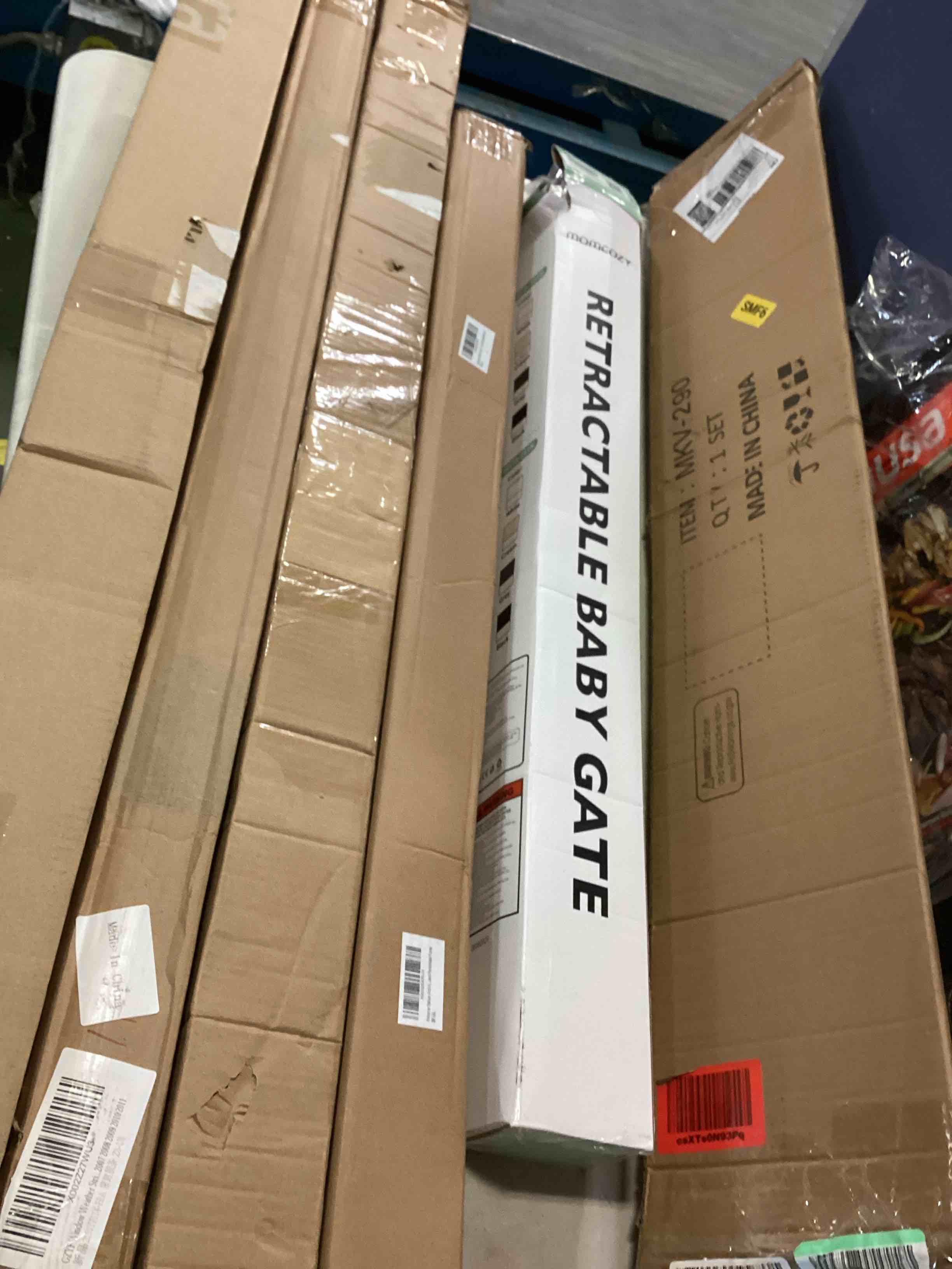 assorted item miscellaneous curtain rod/ retractable gate and more 