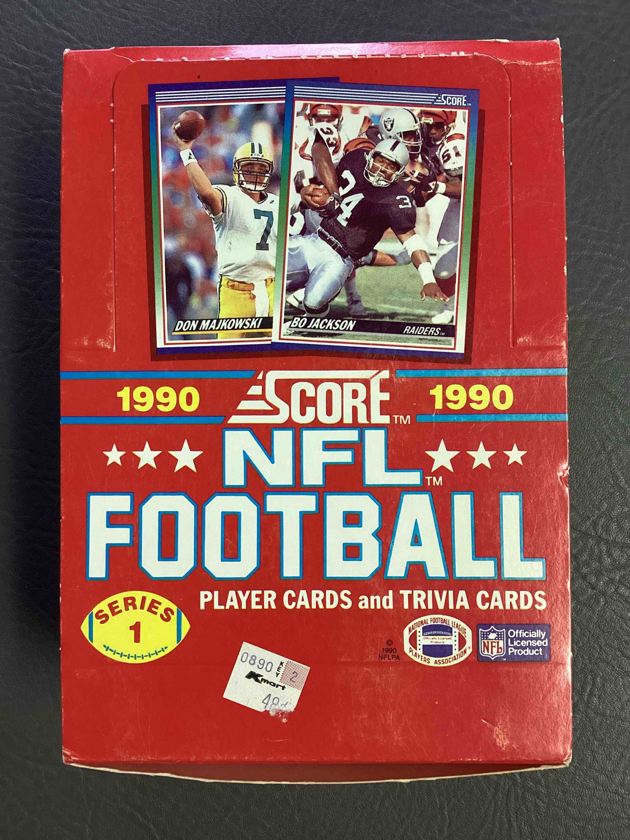 1990 Score Football Sealed Pack, Direct From Original Retail Case.  Search For Emmitt Smith Rookie, Early Barry Sanders, Early Jerry Rice & So Much More!