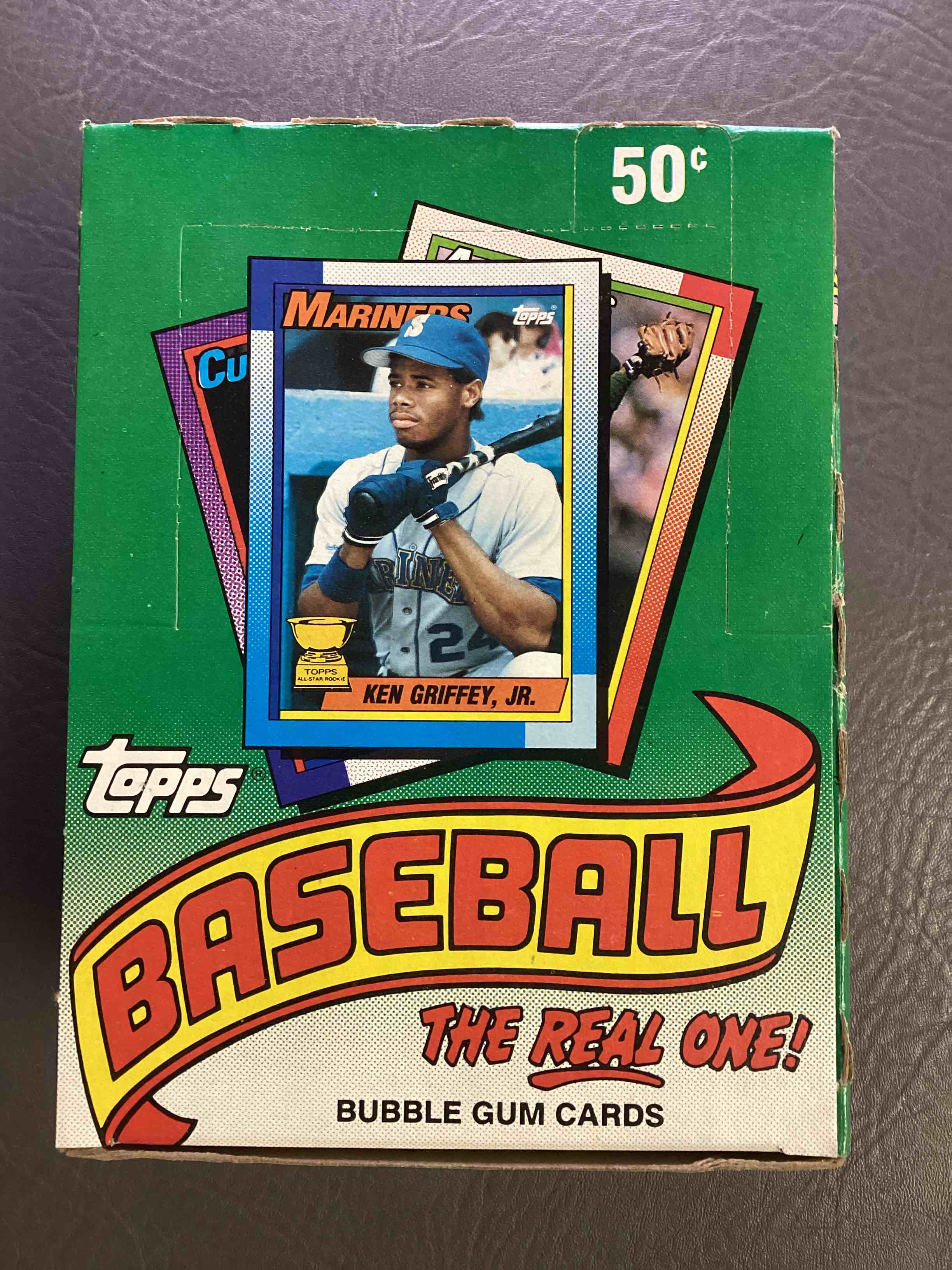 1990 Topps Baseball Unopened Wax Pack, Direct From Original Retail Case.  Search For “The Big Hurt” Frank Thomas Valuable Rookie, Ken Griffey Jr. All Star Rookie & So Much More!