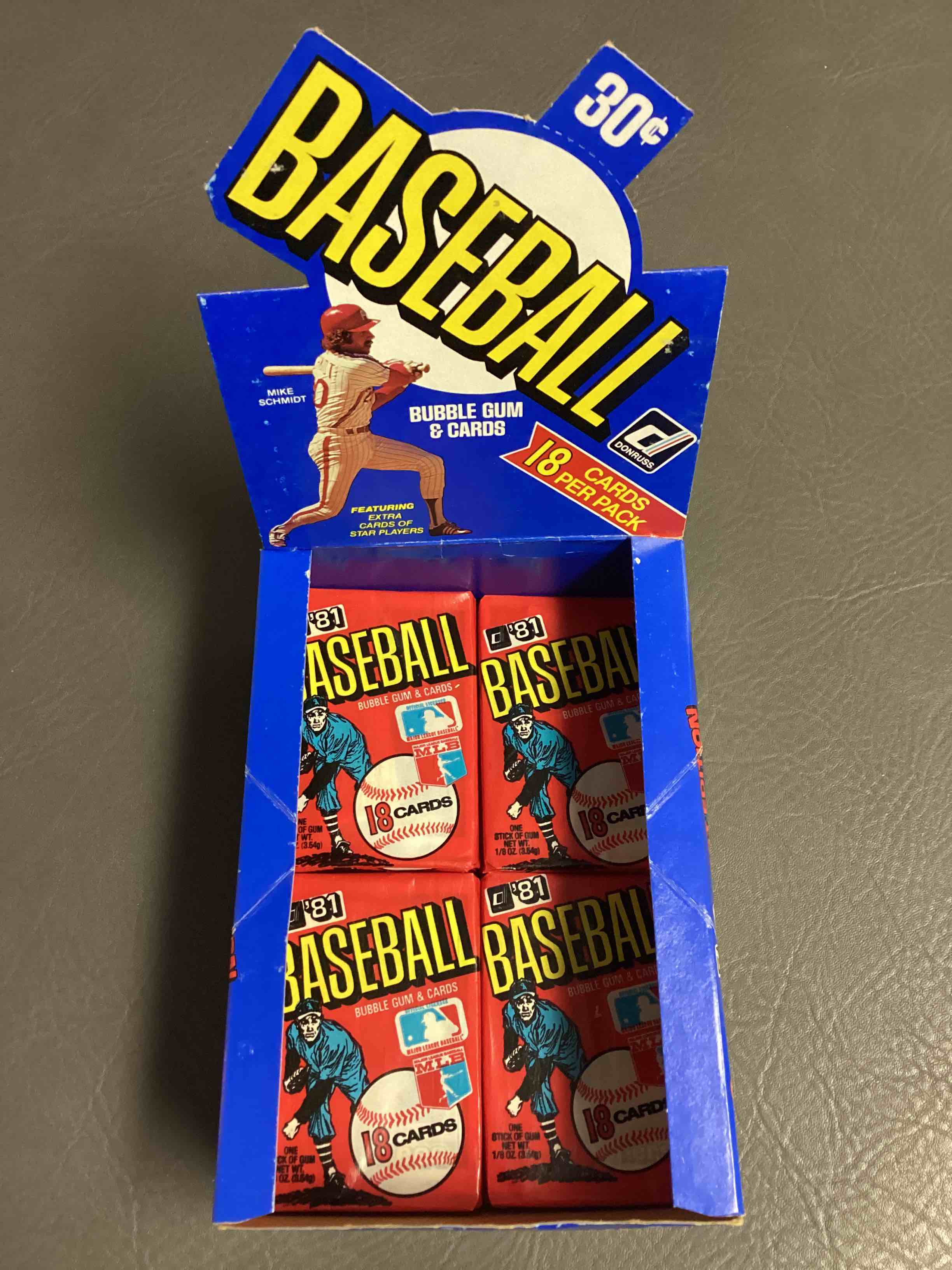 Ultra Rare!  1981 Donruss Baseball Unopened Wax Pack, Direct From Original Retail Case.  Search For Tim Raines Rookie & Way Too Many Valuable Cards To List.  Hard To Find, Rare!
