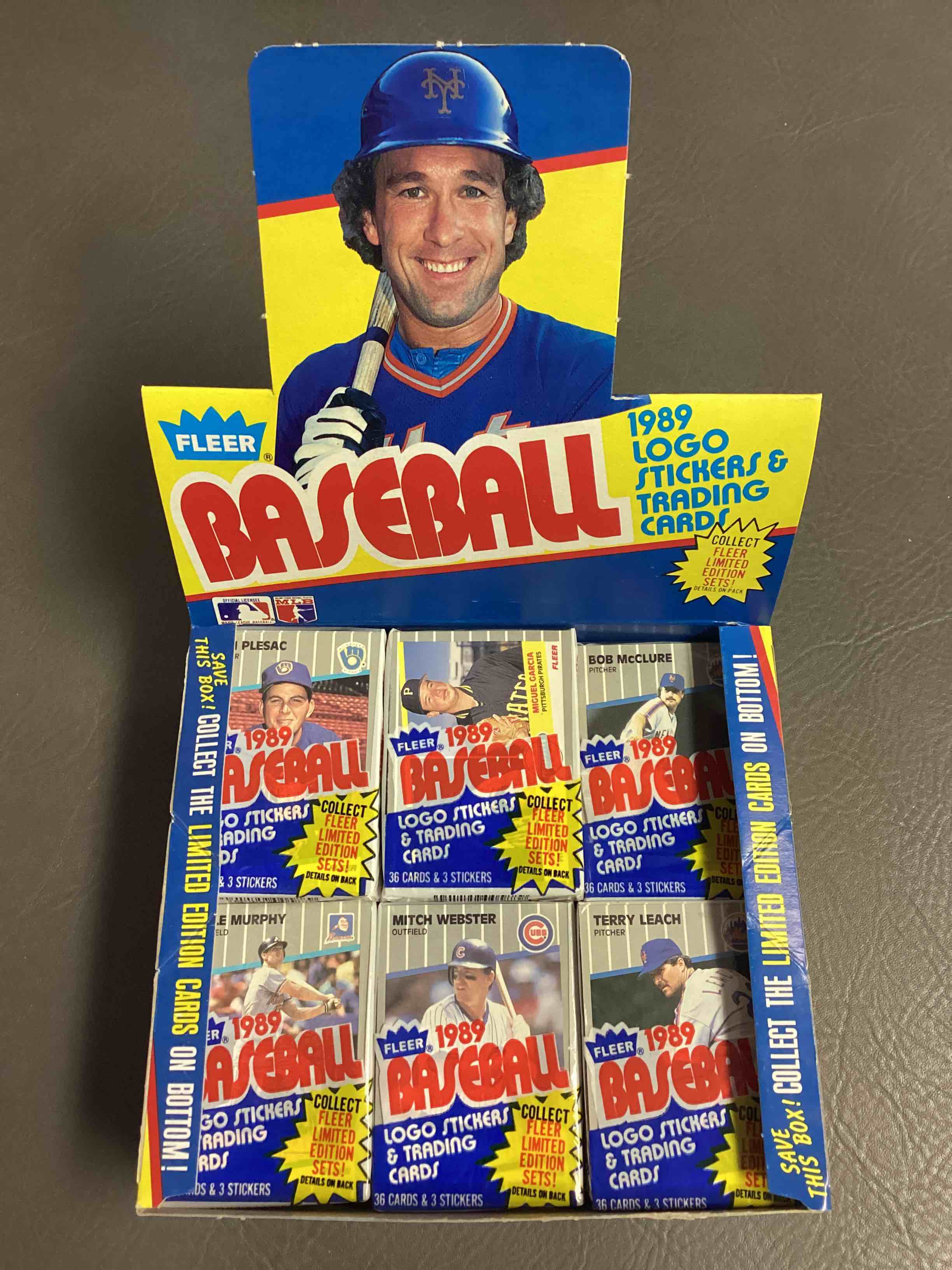 1989 Fleer Baseball 36 Card Cello Pack, Direct From Original Retail Case!  This Is The Place To Search For Ken Griffey Jr.’s True Fleer Rookie Card & So Much More!  Getting Hard To Find!
