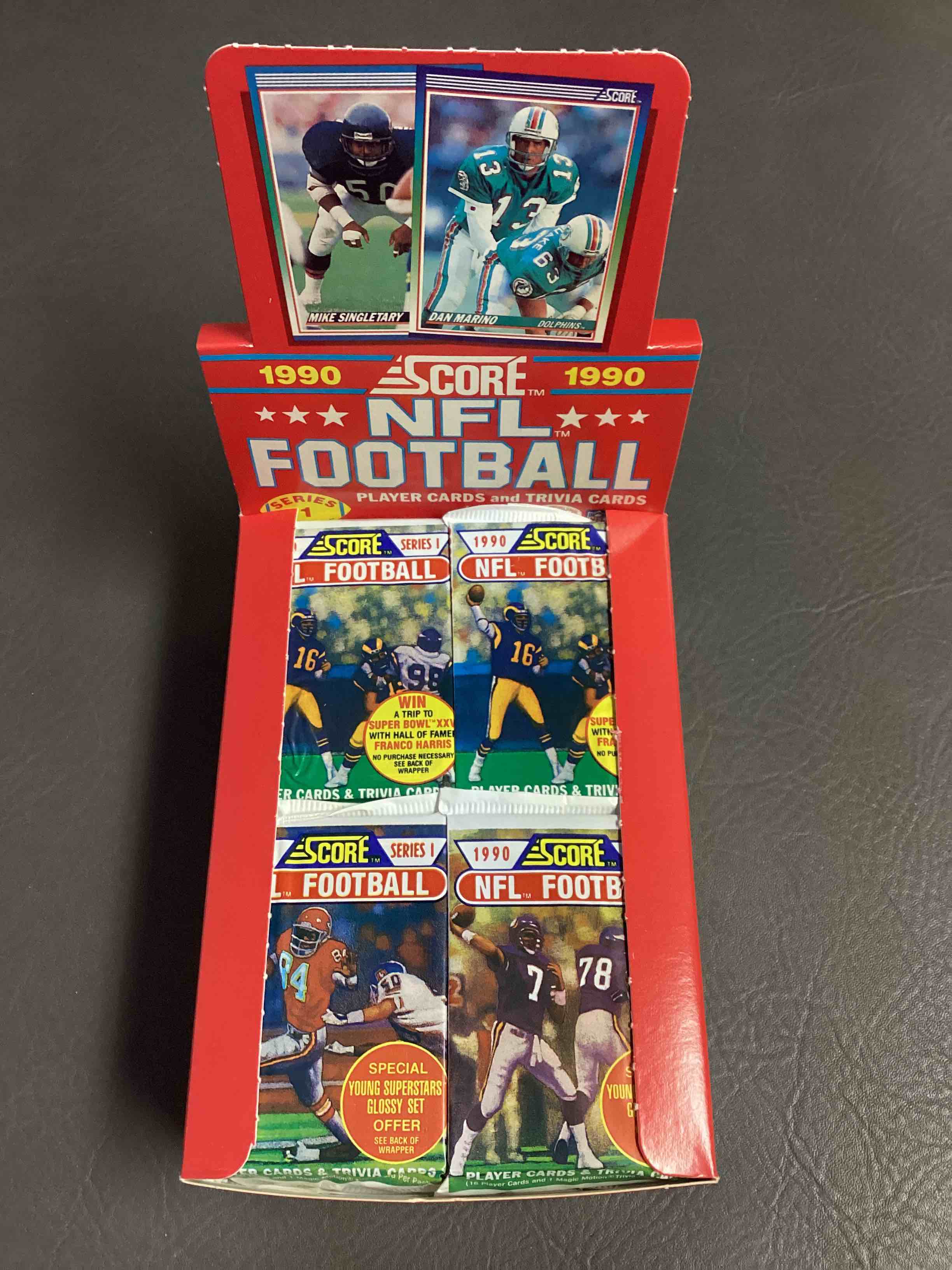1990 Score Football Sealed Pack, Direct From Original Case.  Search For Emmit Smith Rookie, Early Barry Sanders & Jerry Rice & So Much More!