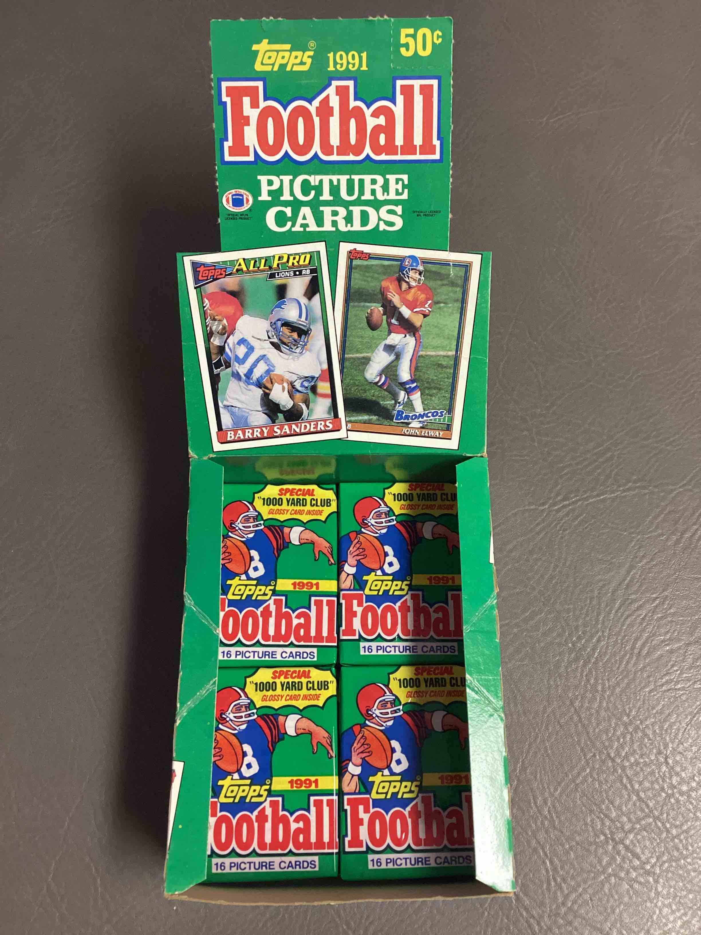 1991 Topps Football Unopened Wax Pack, Direct From Original Retail Case.  Search For Emmit Smith Super Rookie, Early Jerry Rice, Joe Montana & So Much More!  
