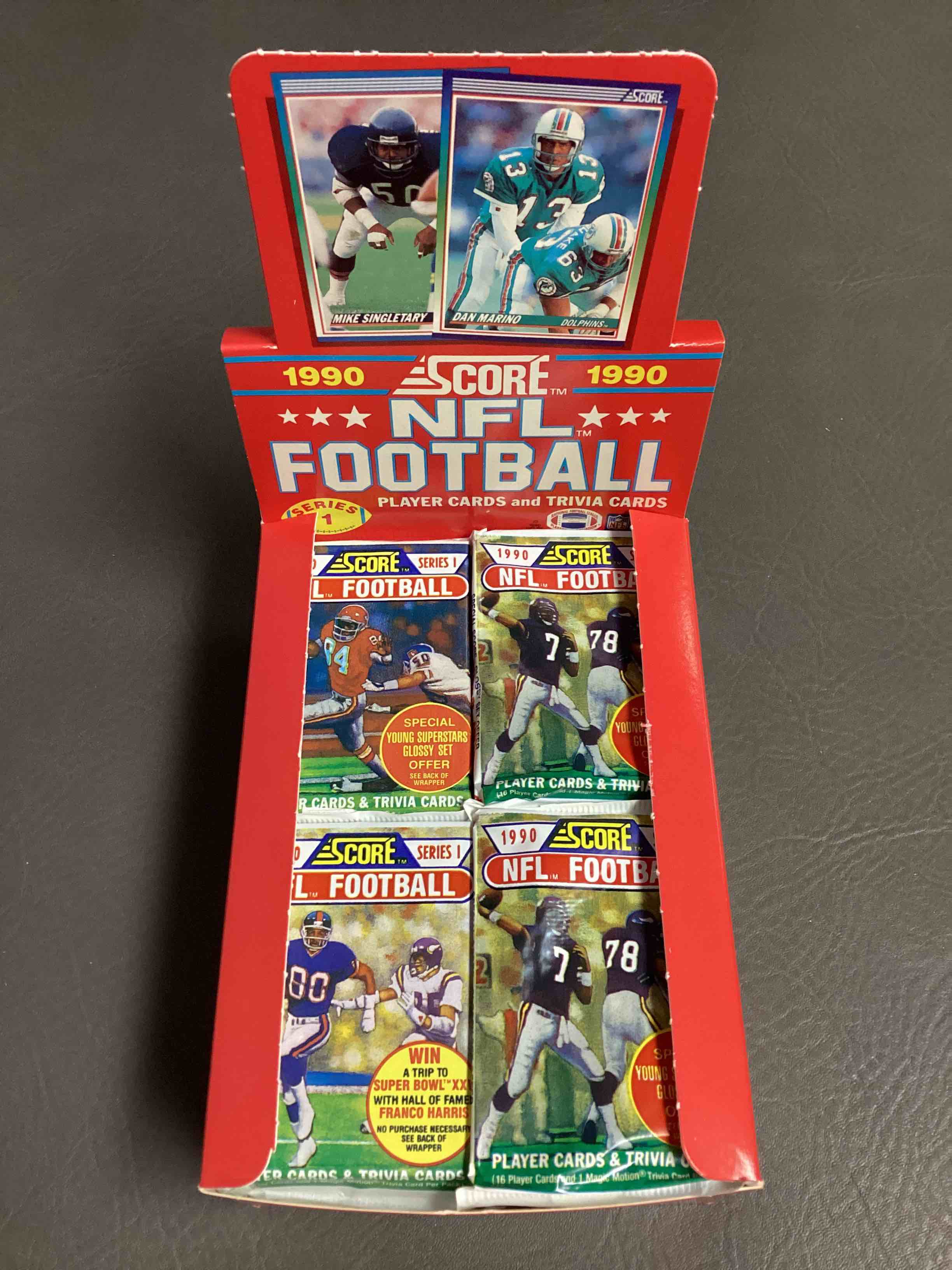 1990 Score Football Sealed Pack, Direct From Original Case.  Search For Emmit Smith Rookie, Early Barry Sanders & Jerry Rice & So Much More!