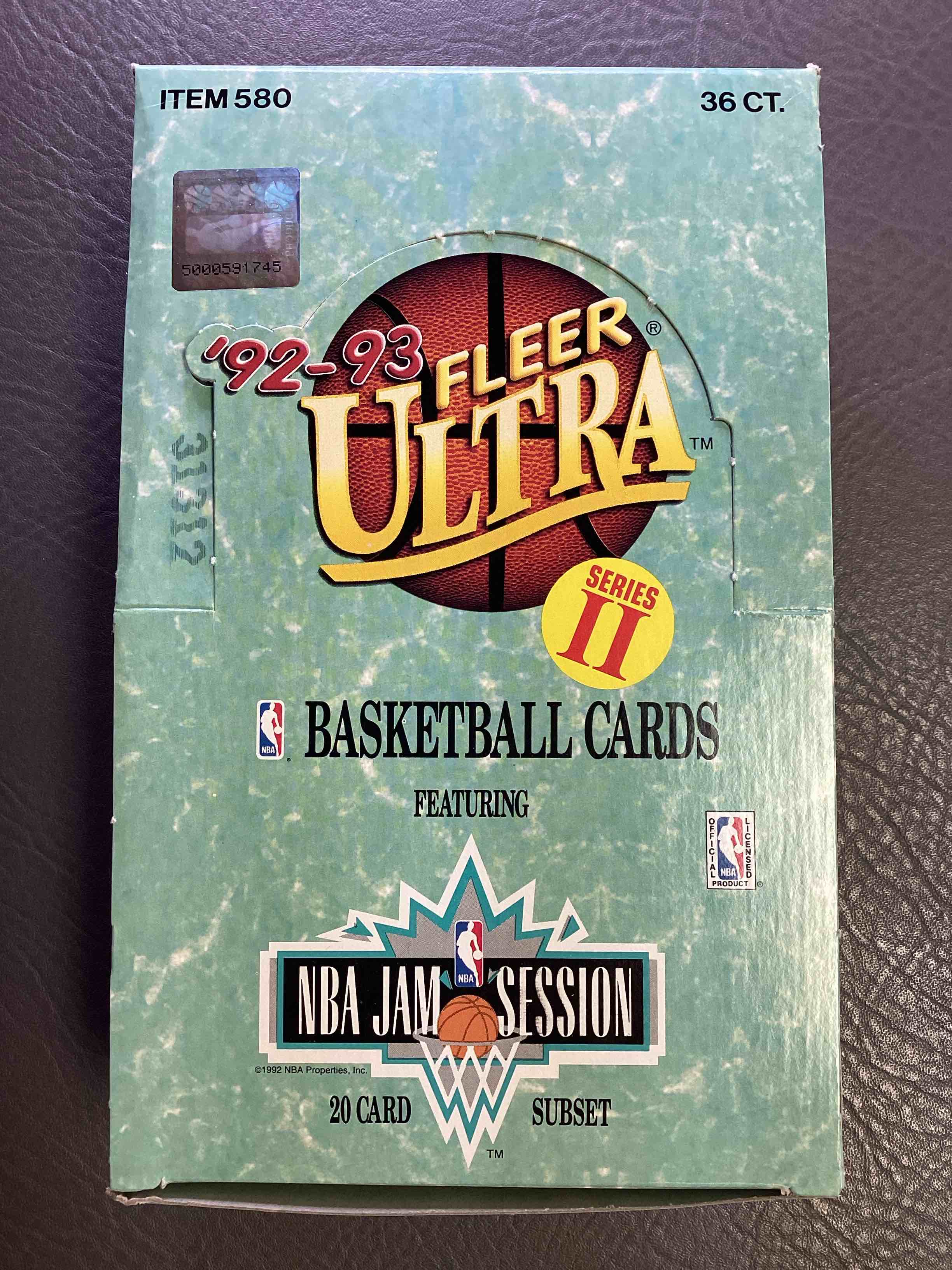 Shaq Rookie!?  Awesome 1992/93 Fleer Ultra Series Two NBA Basketball Sealed Card Pack, Direct From Original Sealed Retail Case!  Series Two Is A Collectors’ Dream Because It’s Where To Find Shaquille O’Neals’ Rookie Card, As Well As Several Valuable Michael Jordan Cards!  Getting Harder & Harder To Find!  