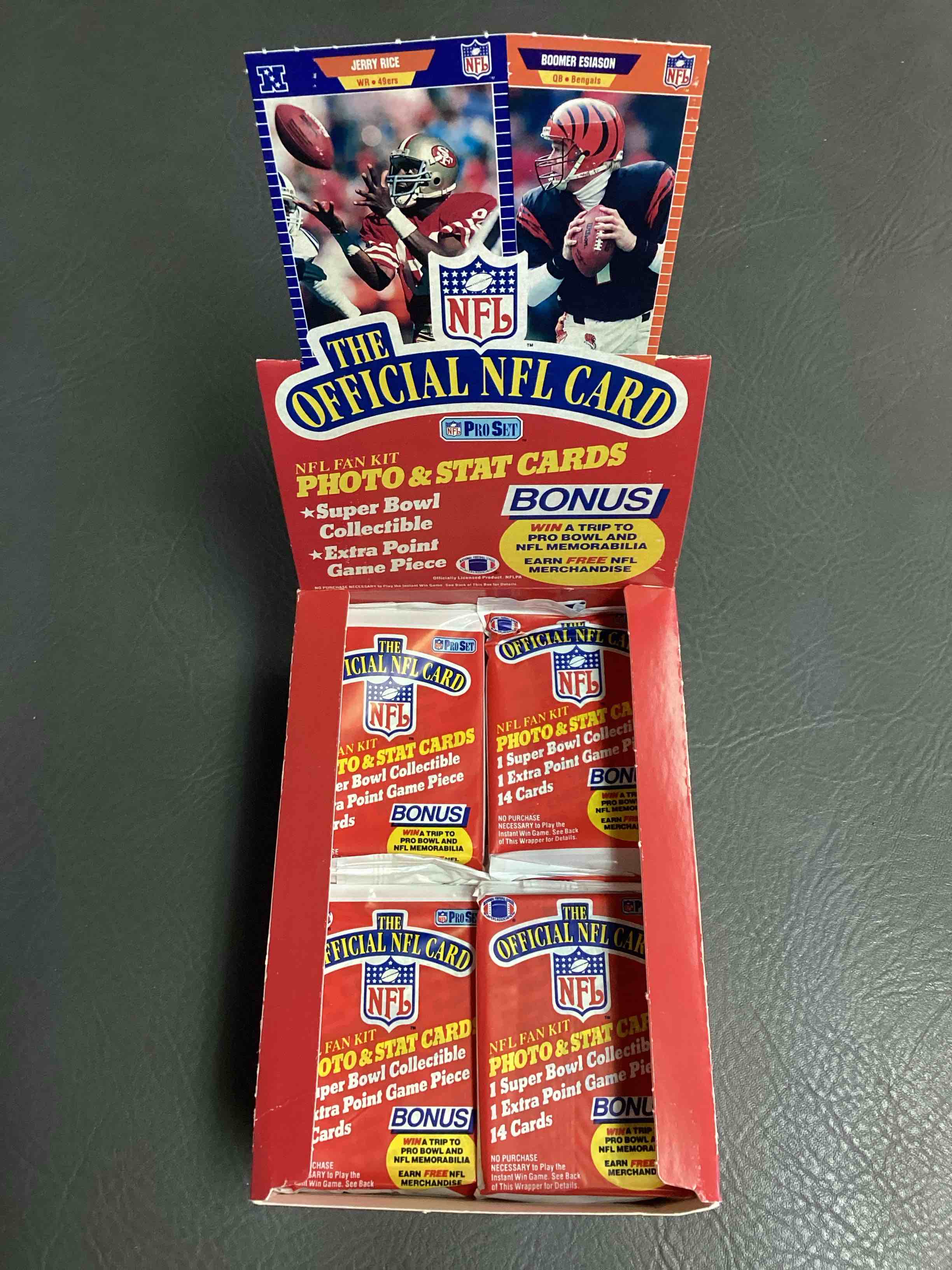 Loaded!  1989 Pro Set Football Sealed Card Pack, Direct From Original Retail Case!  Highly Sought After By Collectors As This Year Is LOADED With High Profile Rookies!  Search For Rookie Cards From Barry Sanders, Deion Sanders, Troy Aikman, Michael Irvin & So Much More!  Getting Very Hard To Find!