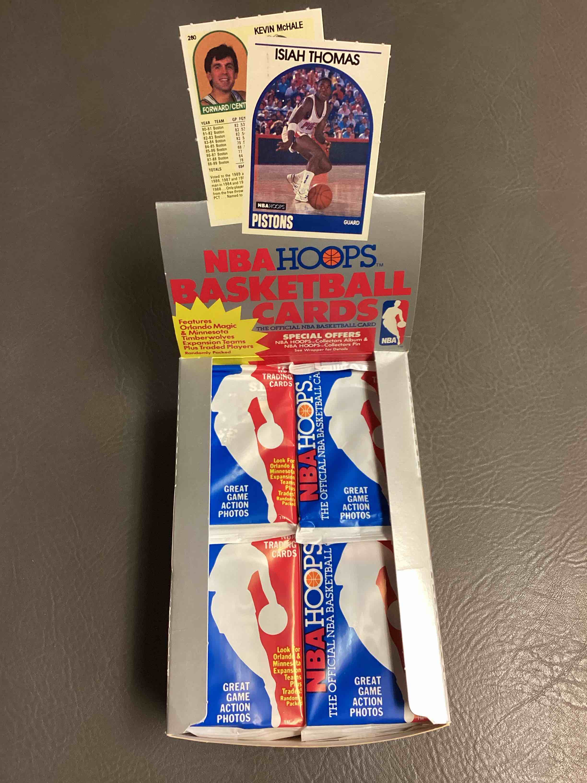 David Robinson Rookie?!  1989/90 NBA Hoops Sealed Card Pack, Direct From Original Sealed Retail Case!  A Great Year!  Search For David Robinson Rookie #138 (PSA 10 Value $300), Several Valuable Early Michael Jordon Cards & So Much More!