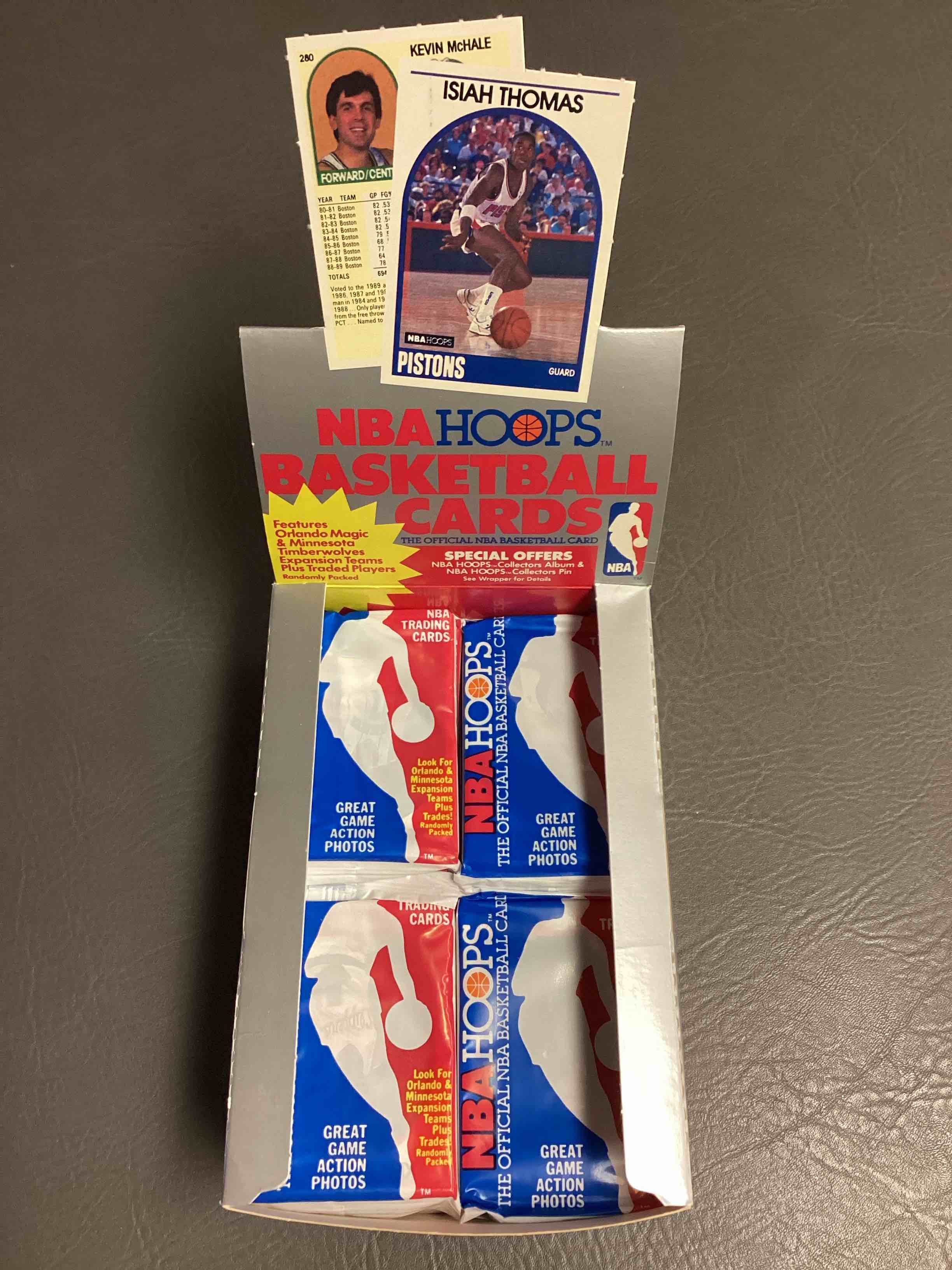 David Robinson Rookie?!  1989/90 NBA Hoops Sealed Card Pack, Direct From Original Sealed Retail Case!  A Great Year!  Search For One Of The Most Iconic Rookie Cards For Generations In David Robinson Rookie #138 (PSA 10 Value $300), Several Valuable Early Michael Jordon Cards & So Much More!