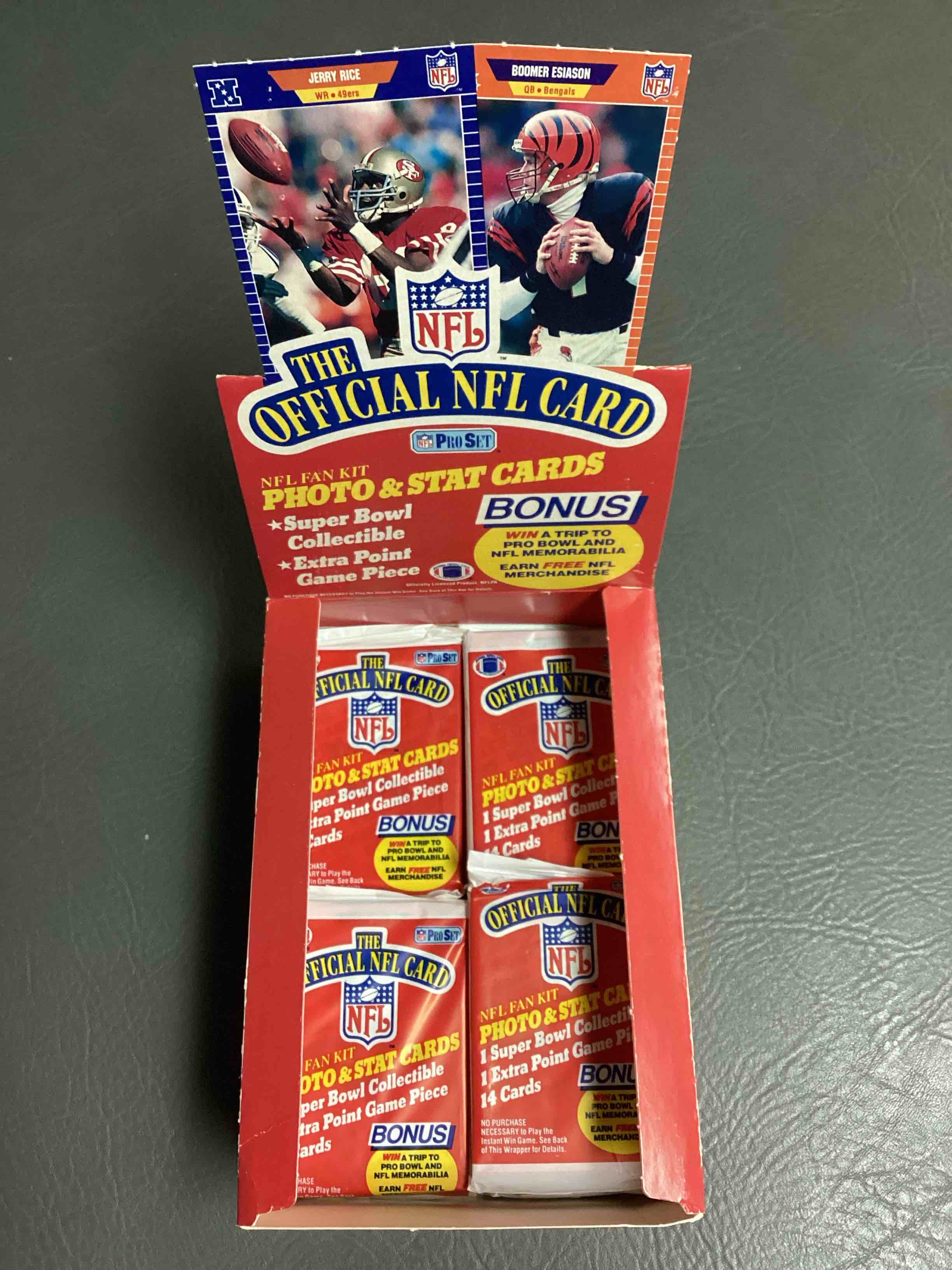 Loaded!  1989 Pro Set Football Sealed Card Pack, Direct From Original Retail Case!  Highly Sought After By Collectors As This Year Is LOADED With High Profile Rookies!  Search For Rookie Cards From Barry Sanders, Deion Sanders, Troy Aikman, Michael Irvin & So Much More!  Getting Very Hard To Find!