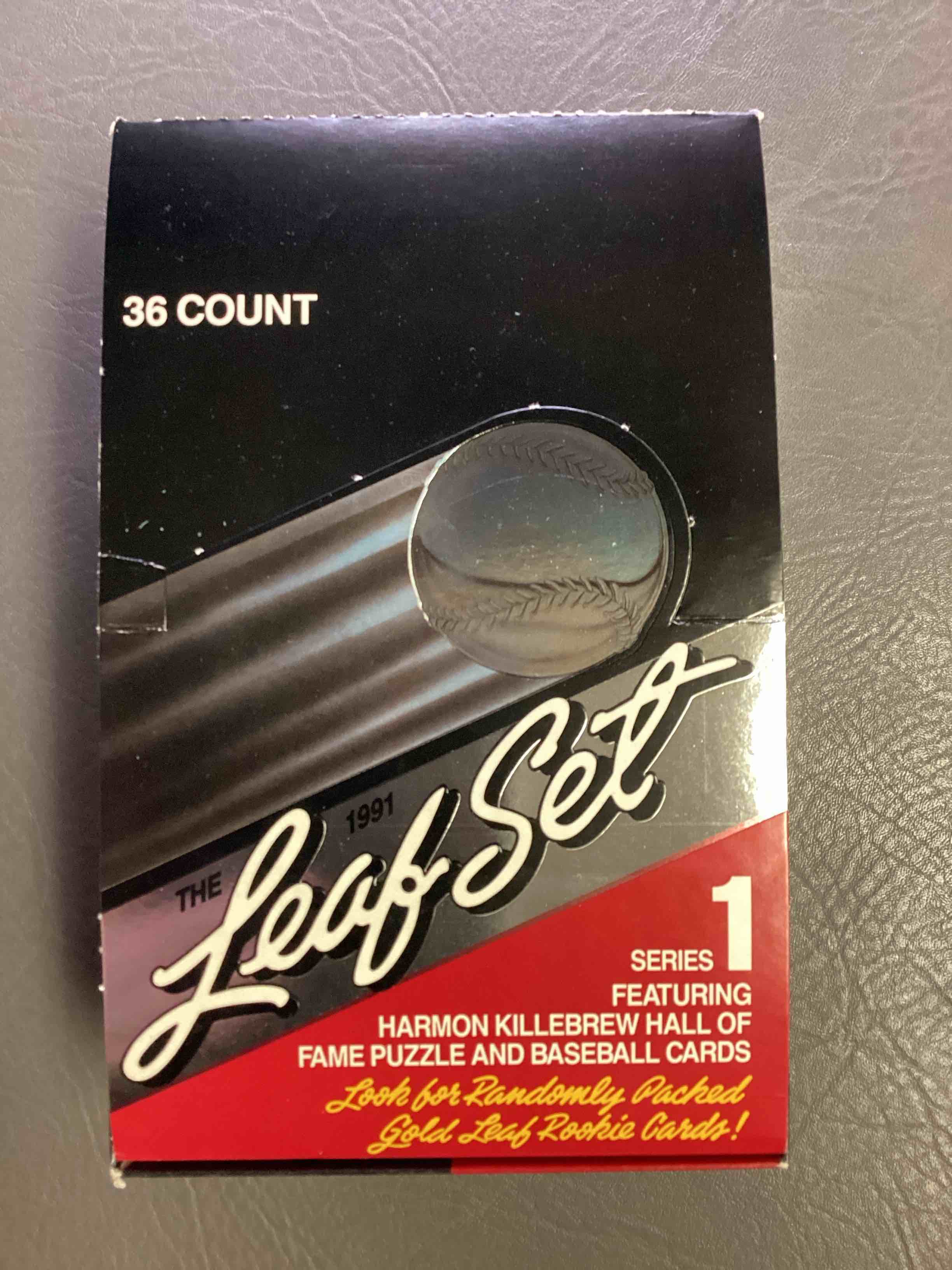 1991 Leaf Baseball Series One Unopened Sealed Card Pack Direct From Original Sealed Retail Case!  Search For Early Ken Griffey Jr., Nolan Ryan & So Much More!  