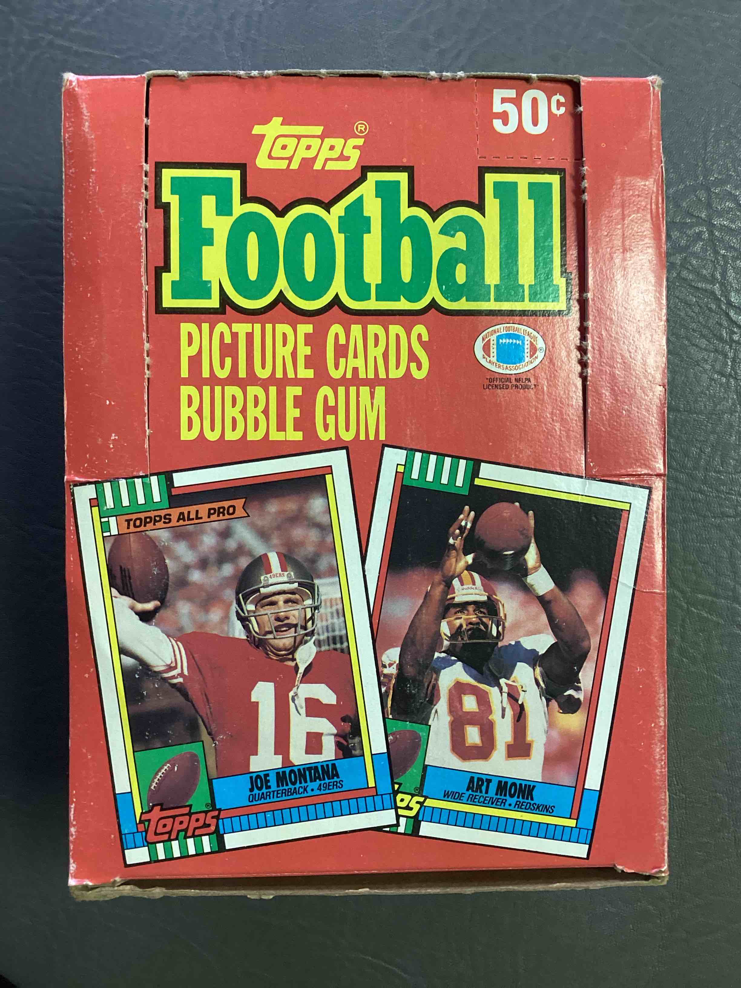 1990 Topps Football Unopened Wax Pack, Direct From Original Retail Box!  Getting Hard To Find!  Search For Early Barry Sanders & Jerry Rice & So Much More!