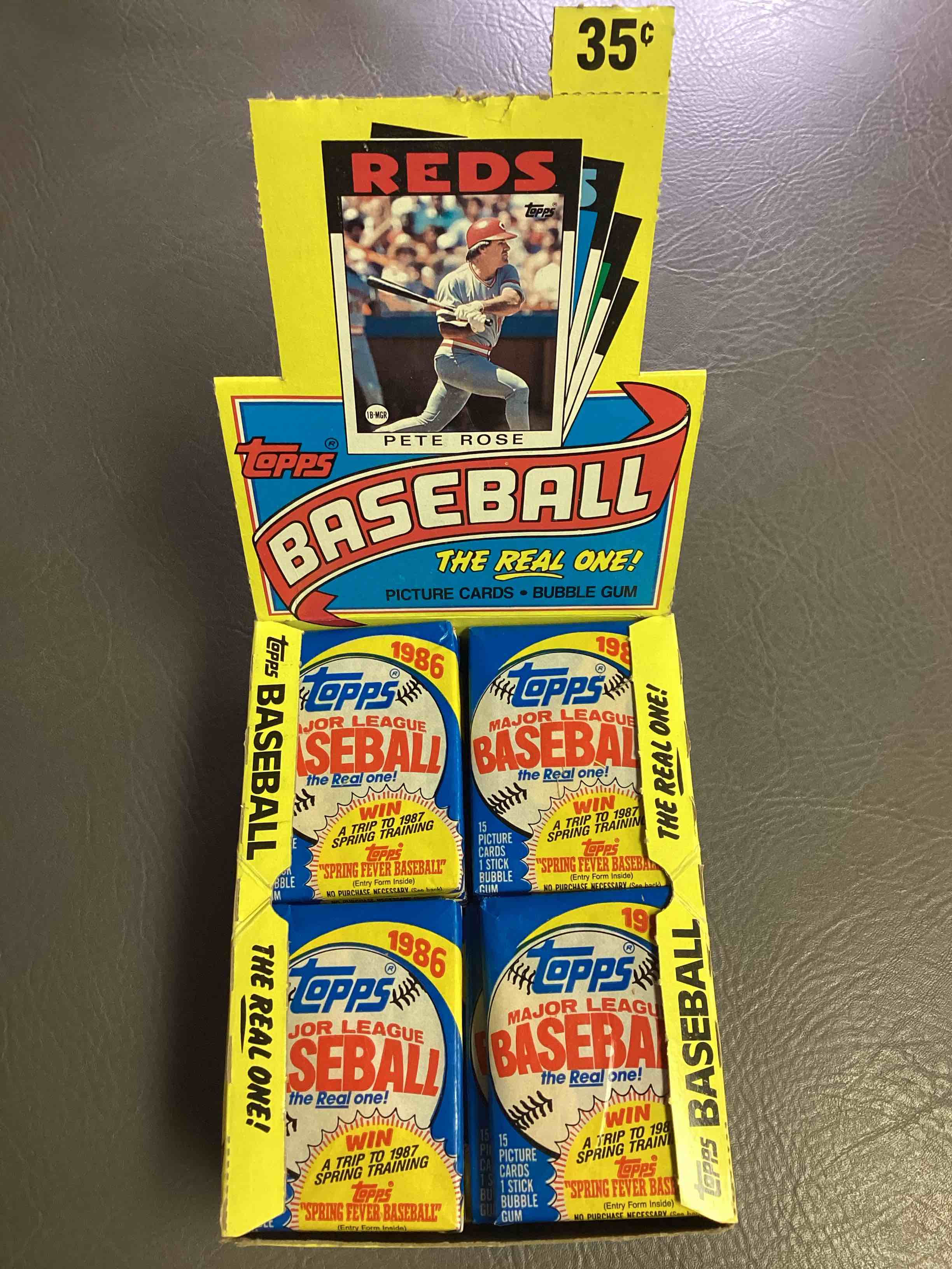 1986 Topps Baseball Unopened Wax Pack Direct From Original Retail Case! Search For Pete Rose #1 & Nolan Ryan #100 (PSA 10 Value $1,000) & Other Valuable 80's Stars! Getting Harder & Harder To Find!