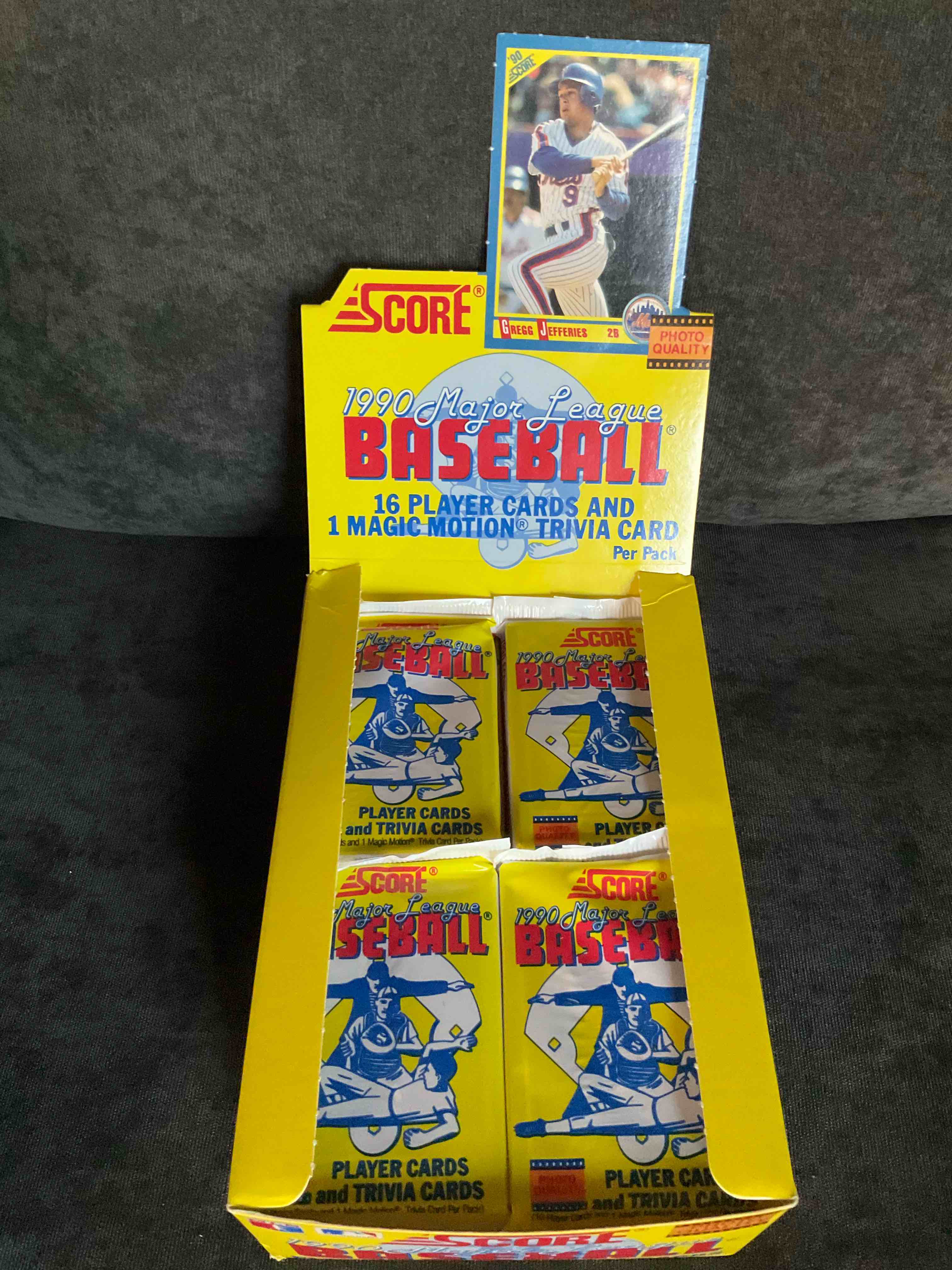 Deion Sanders Rookie!? 1990 Score Baseball Packs! Unopened Straight From Box! These Packs Are Loaded With Awesome Cards! Some Cards To Search For Are Bo Jackson, Nolan Ryan, Frank Thomas Rookie & Deion Sanders Rookie! Wow!