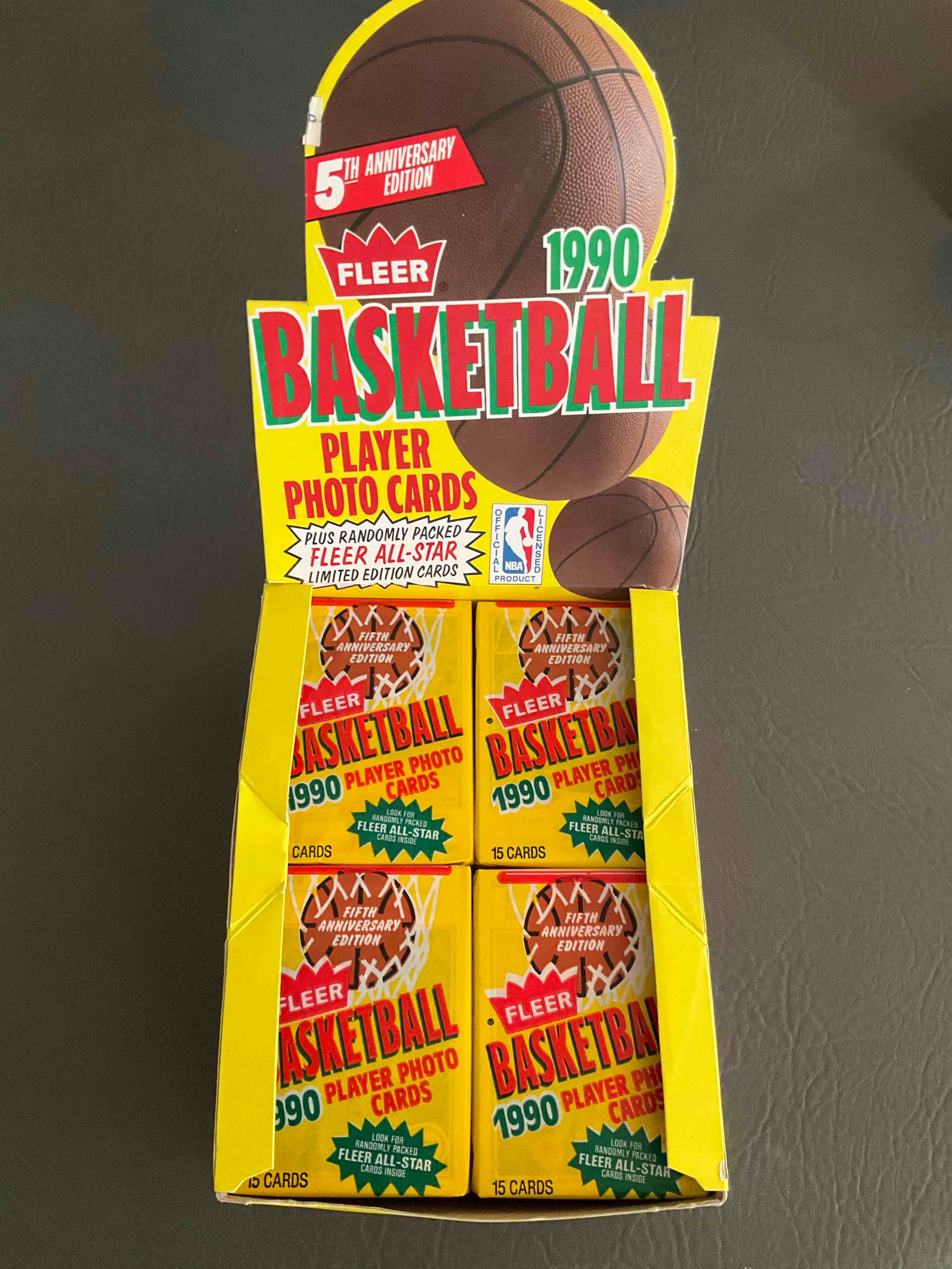1990 Fleer Basketball Unopened Wax Pack, Direct From Original Retail Case. Search For Early Michael Jordan Card #26 (PSA 10 Value $250+), Larry Bird Card 3, Magic Johnson Card #93 & So Much More! Getting Hard To Find!