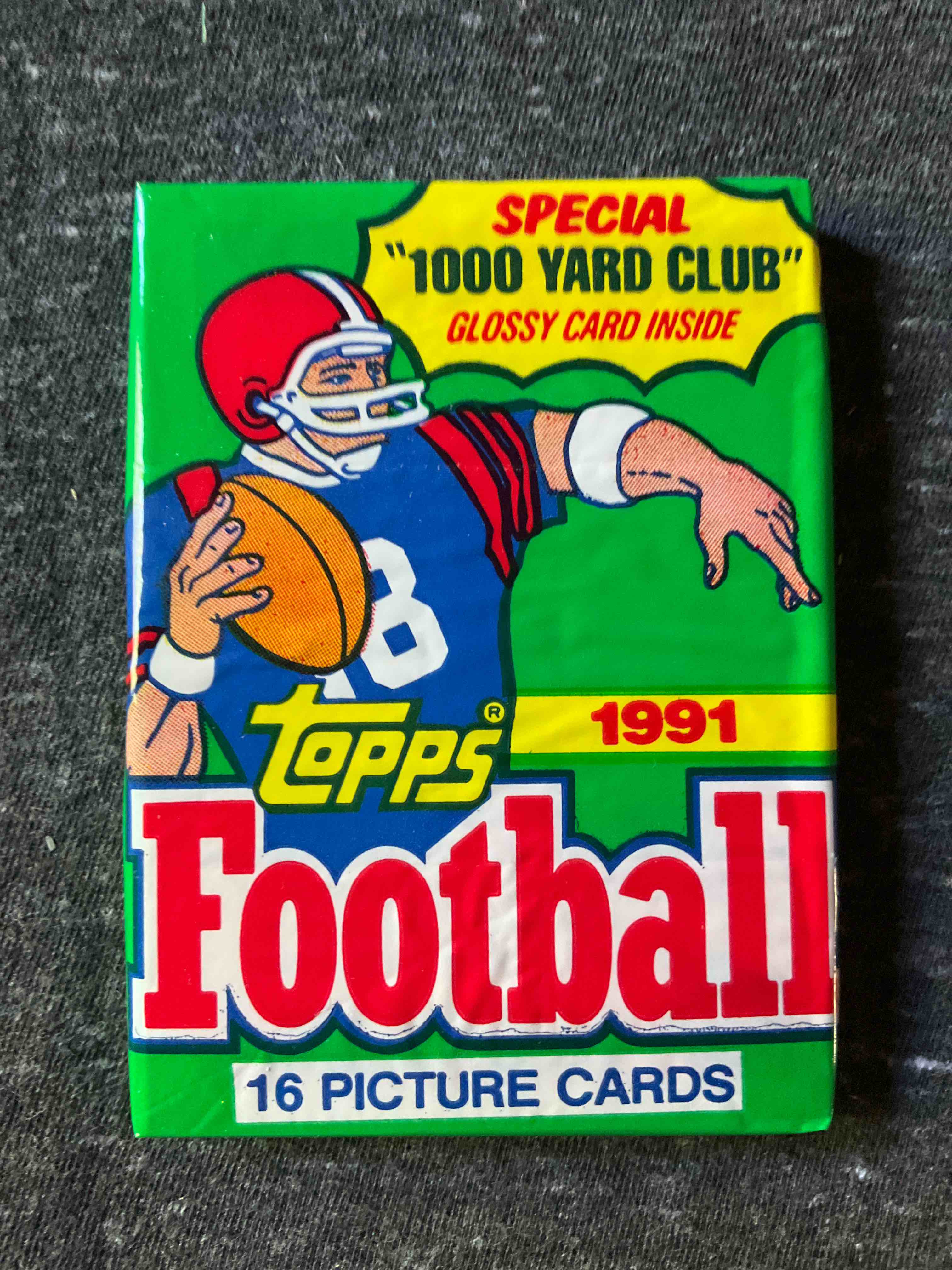 1991 Topps Football Unopened Wax Packs, Direct From Original Box! Look For Valuable Emmitt Smith, Joe Montana & Jerry Rice Cards!  