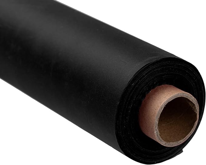 Exquisite Black Plastic Table Cover Roll - 40 Inch X 100 Feet - Disposable Black Plastic Table Cloth Roll - Great for Parties and Banquets Disposable Tablecloth Rolls