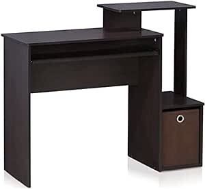 Furinno Econ Multipurpose Home Office Computer Writing Desk, regular, Dark Walnut