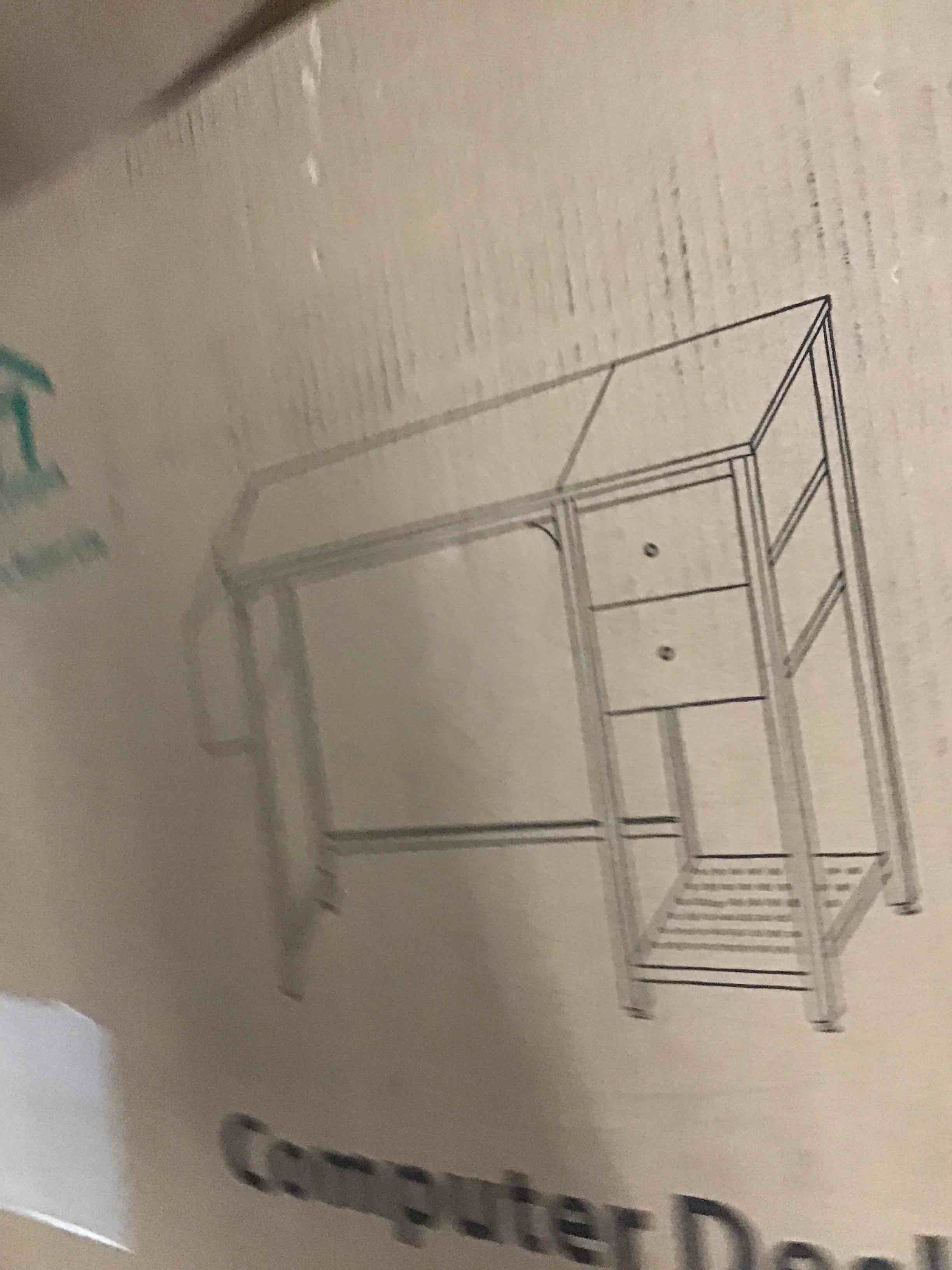 Lufeiya Home Office Writing Table White