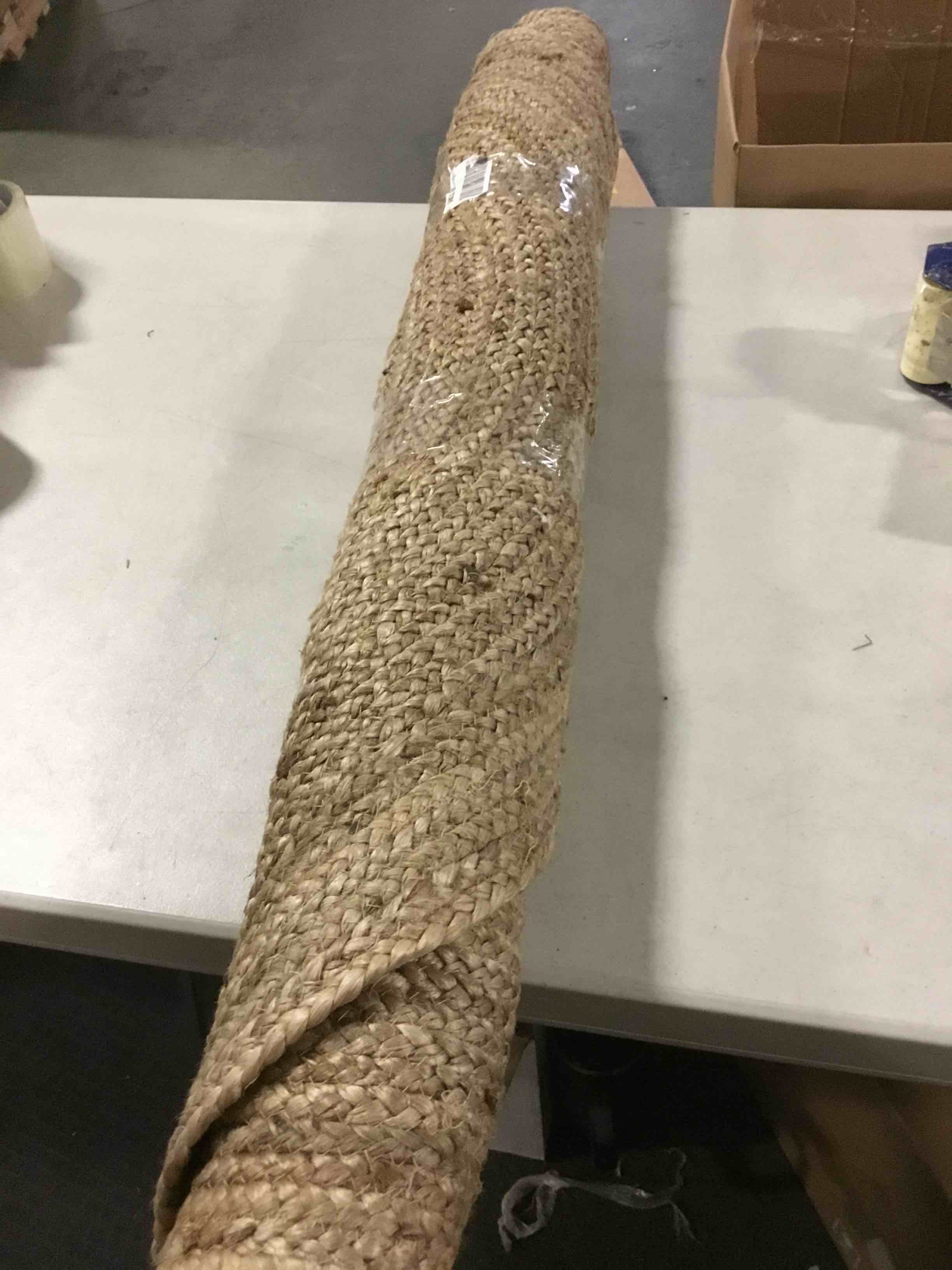 nuLOOM Rigo Tapete rústico de yute, tejido a mano