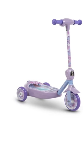 Huffy Disney Frozen 3-Wheel 6-Volt Electric Bubble Scooter, Ride on Toy for Kids, Ages 3+ Years, Purple