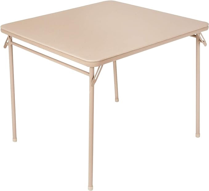 Rectangle vinyl folding top Cosco Dorel Industries, Serving Table, Steel, Whitish