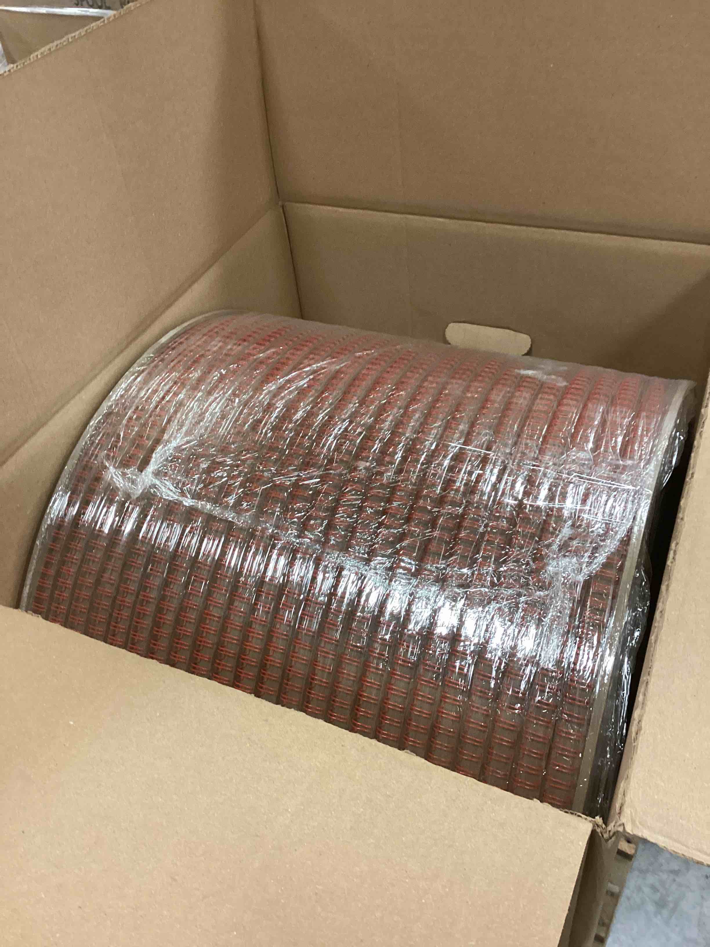 3/8 inch and a spiral binding red 