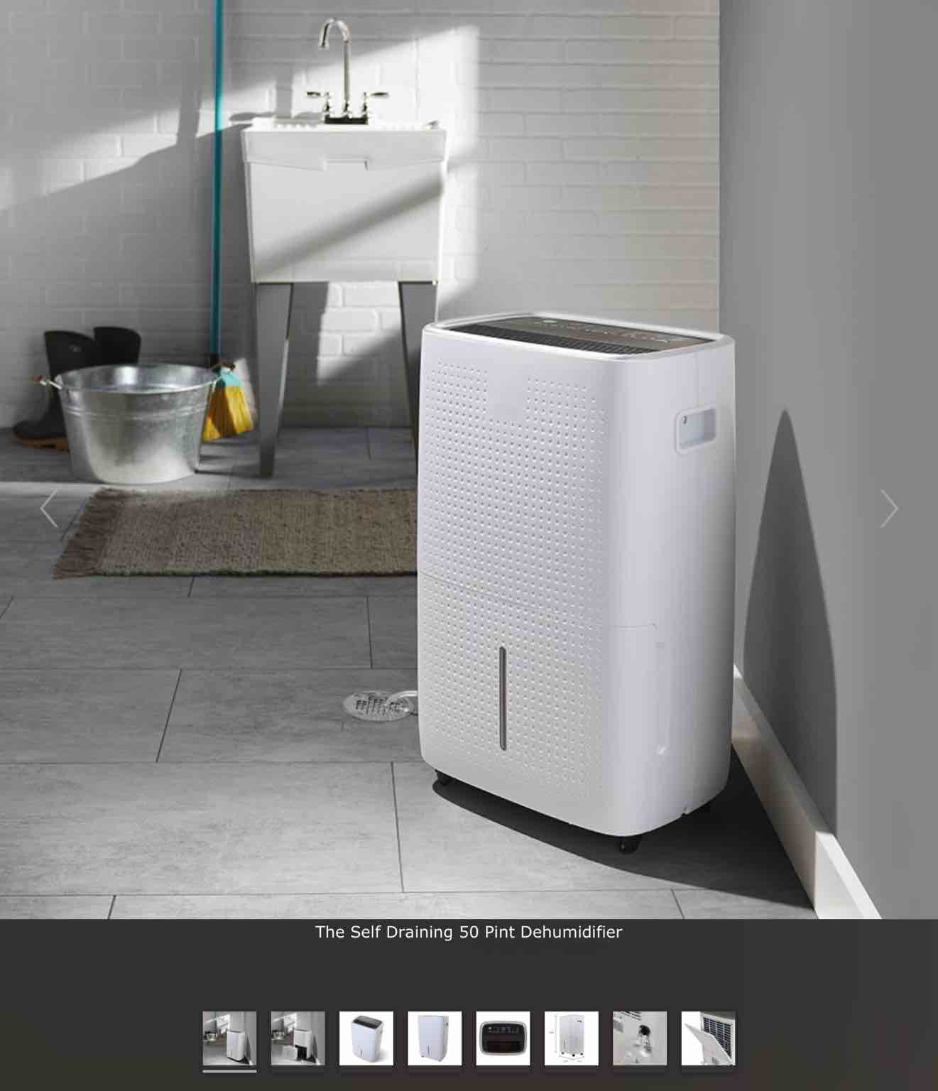 The Self Draining 50 Pint Dehumidifier