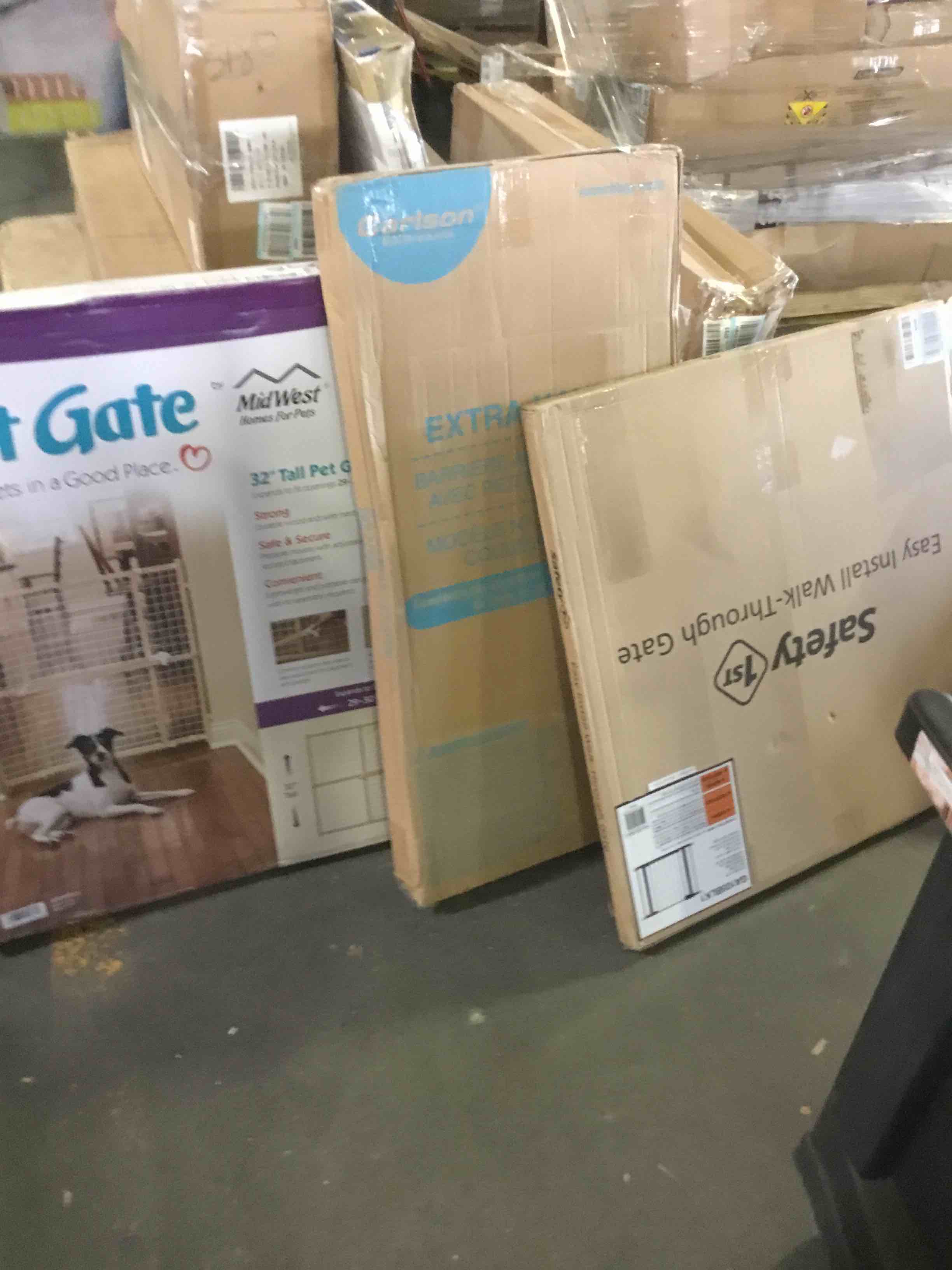 assorted baby gate and pet gate