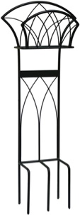 Liberty Garden 125 Ft. Free Standing Decorative Black Hose Stand