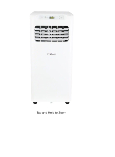 Vissani 5300 BTU Portable Air Conditioner, 150 Sq Ft 
