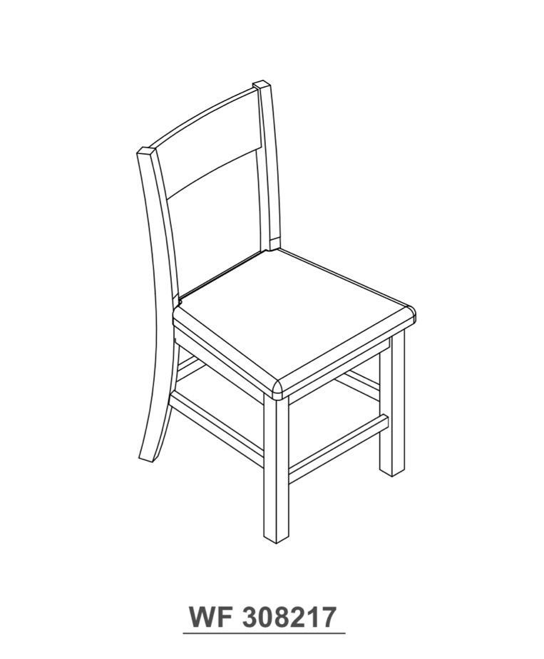 Wood Set of 4 Dining Chairs