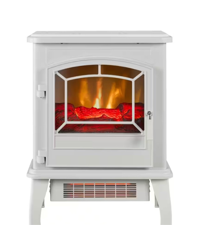 ClassicFlame 1000 sq. ft. Electric Stove in White
