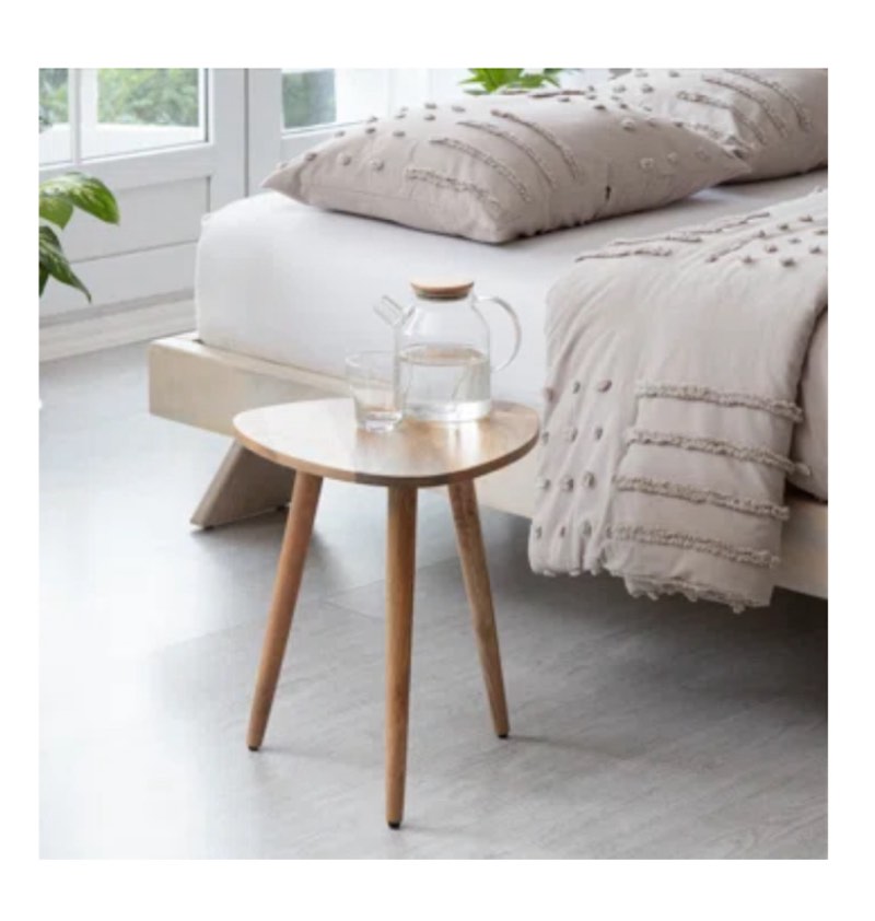 Baird Solid Wood 3 Legs End Table